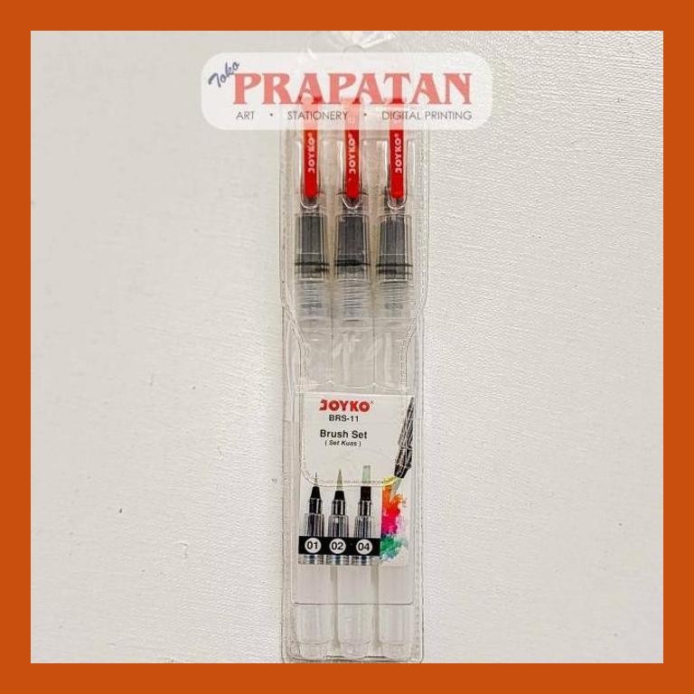 

[ PERALATAN LUKIS / GAMBAR ] JOYKO BRUSH SET BRS-11 / KUAS SET JOYKO BRS-11 GOOD QUALITY