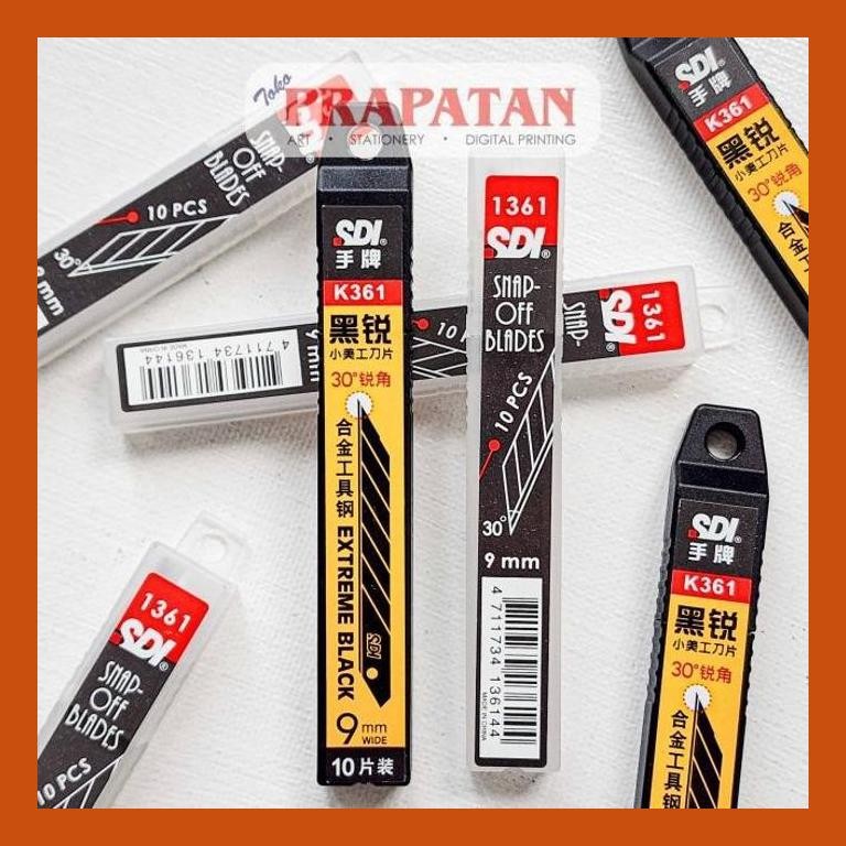 

[ PERALATAN LUKIS / GAMBAR ] SDI CUTTER BLADE REFILL 30 DERAJAT | ISI CUTTER COD