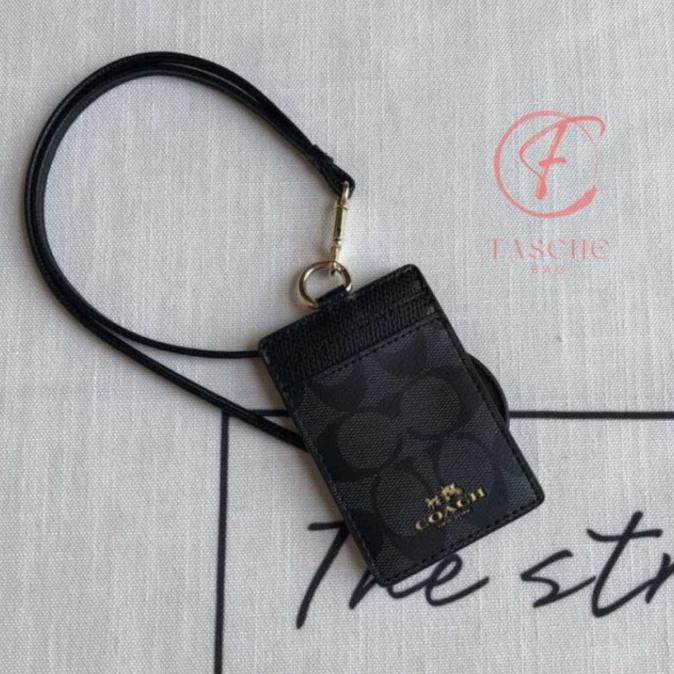 

TERMURAH - COACH LANYARD PEMEGANG KARTU ID/NAME TAG DIY LANYARD BLACK 65573