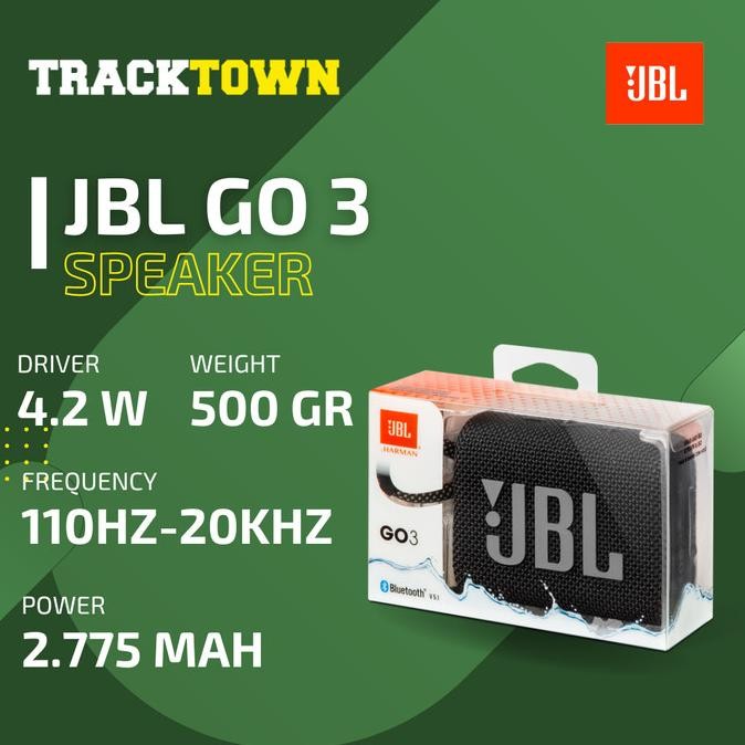 JBL GO 3 BLUETOOTH SPEAKER ORIGINAL