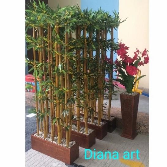 TERBARU - penyekat ruangan#bambu partisi#bambu pembatas ruangan#bambu artificial