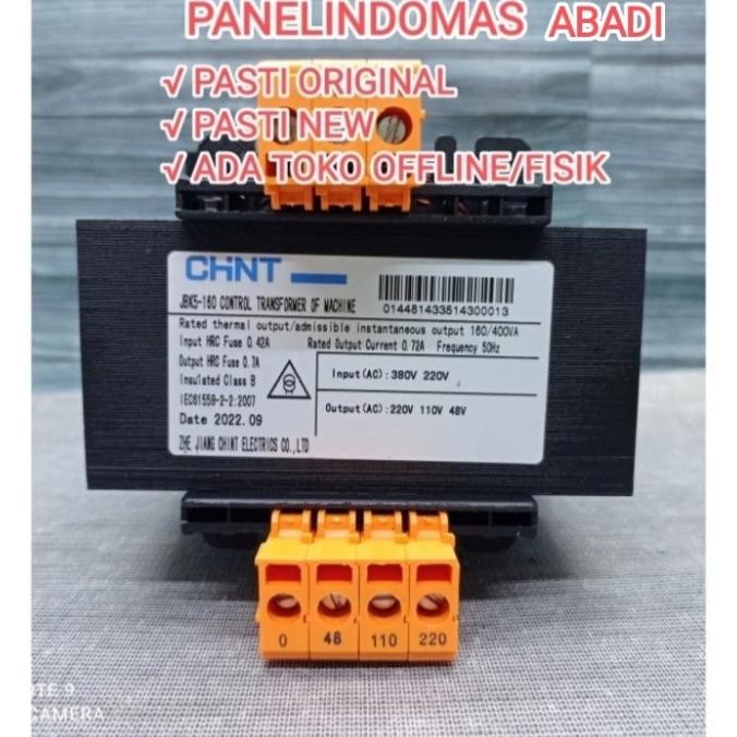 Miliki Chint Transformer Trafo Step Down 160Va In 380V 220V Jbk5-160Va