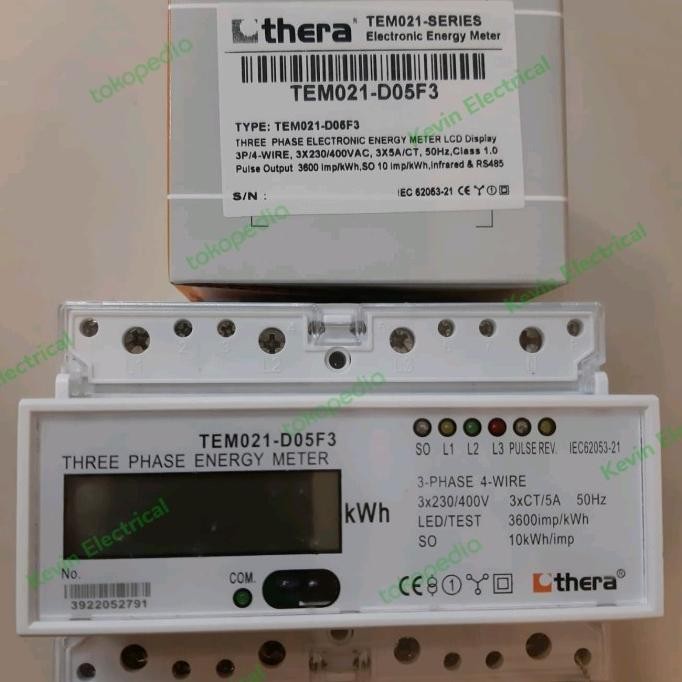 Diskon Thera Tem021-D05F3 Kwh Meter Lcd