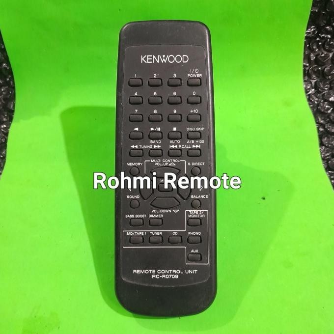 REMOTE REMOT DVD TAPE COMPO KENWOOD RC-R0709 ORIGINAL ASLI 1304T