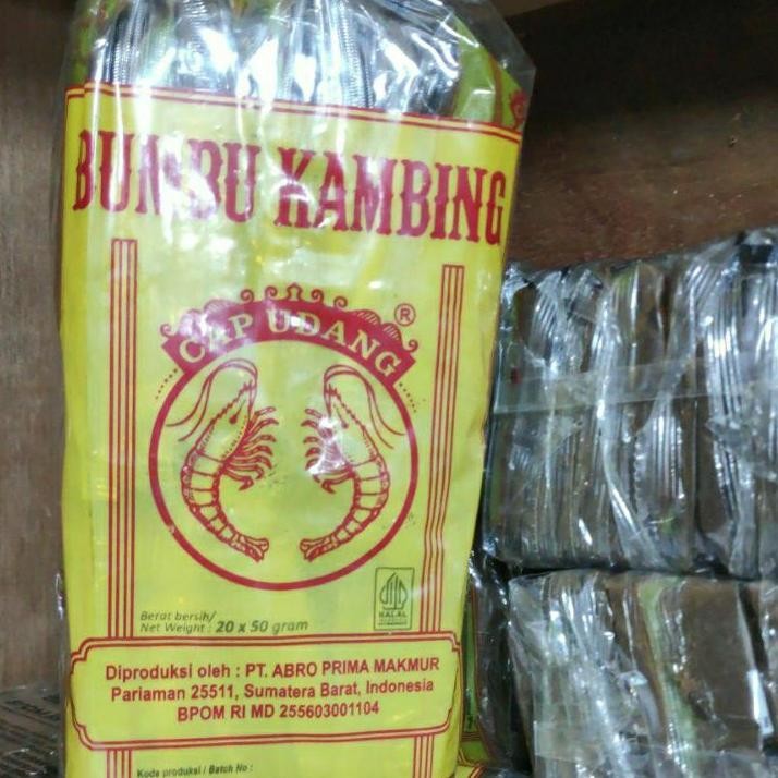 

Bumbu Pemaa Ambing Cap Udang 50Gr 20 Bungu