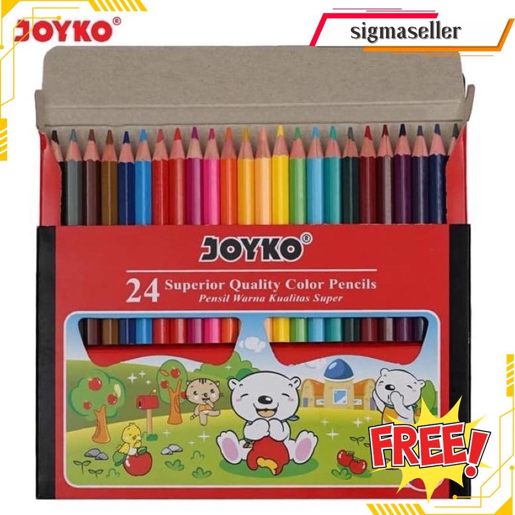 

Color Pencil / Pensil Warna Joyko Cp-S24 / 24 Warna Bisa Cod