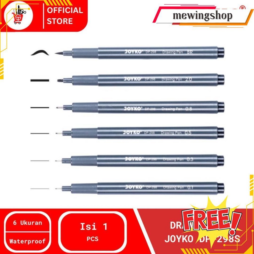 

Marker | Spidol | Drawing Pen Joyko Dp-298S Cod