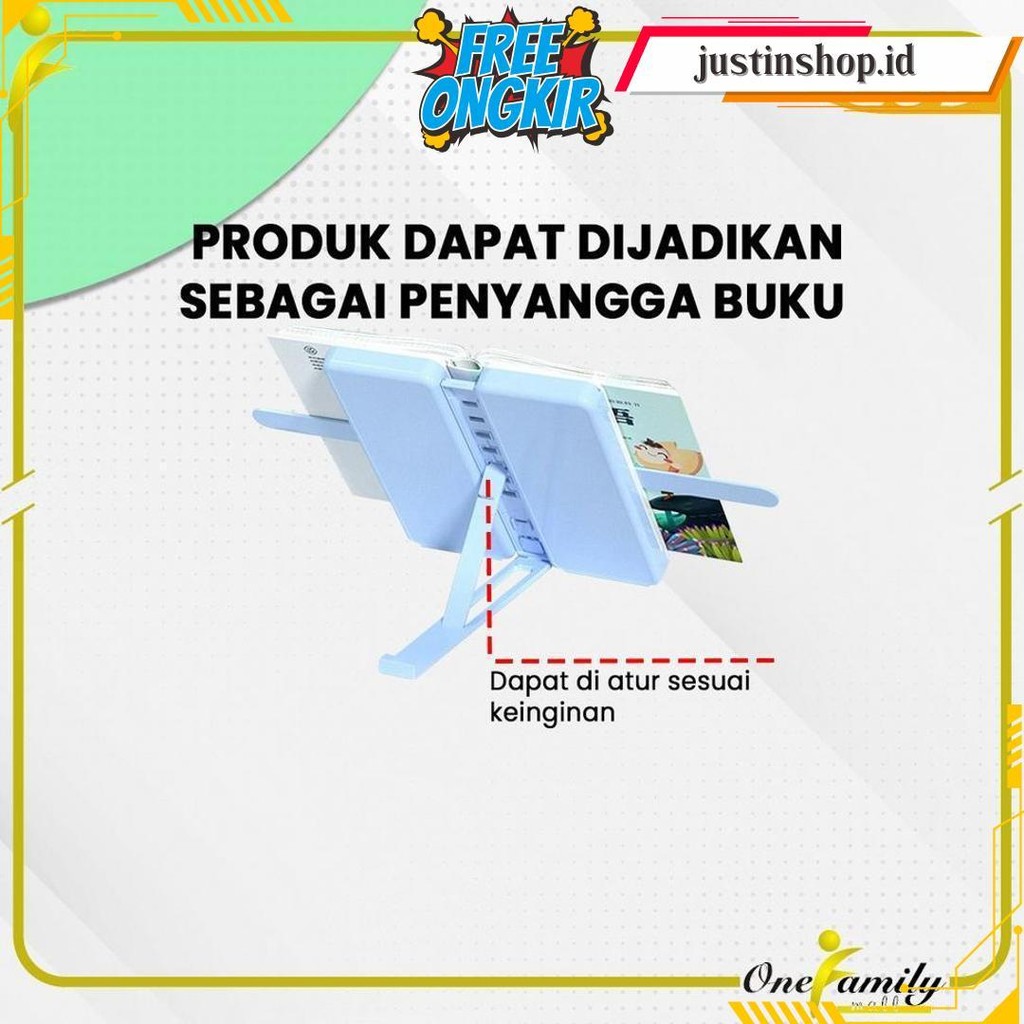 

One-A73 Tempat Pensil 2In1 Multifungsi Dengan Tatakan Buku Dan Papan Tulis Praktis / Kotak Pensil Lipat Tempat Penyimpanan Alat Tulis Anak Sekolah / Pencil Case Book Holder Import Gratis Ongkir