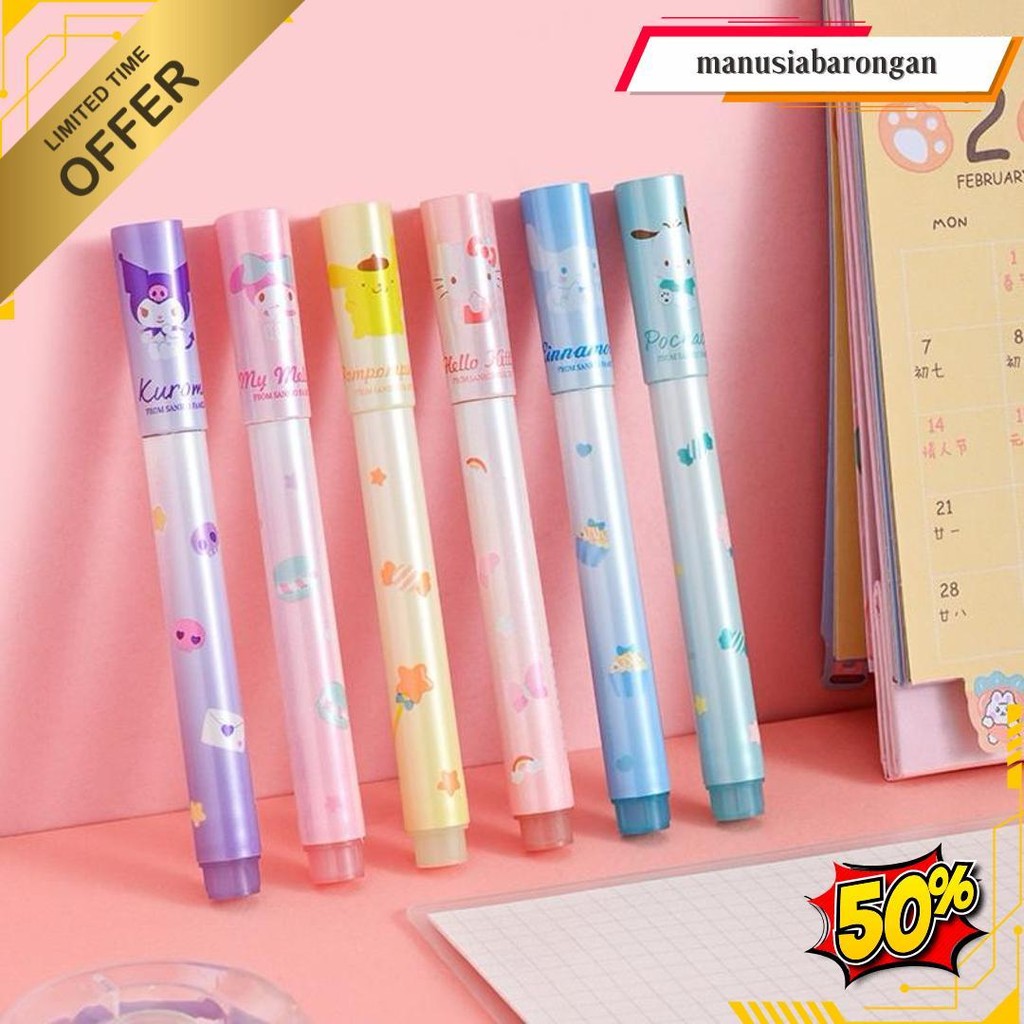 

Stabilo Set 6 Warna Sanrio/ Highlighter Sanrio Siap Kirim