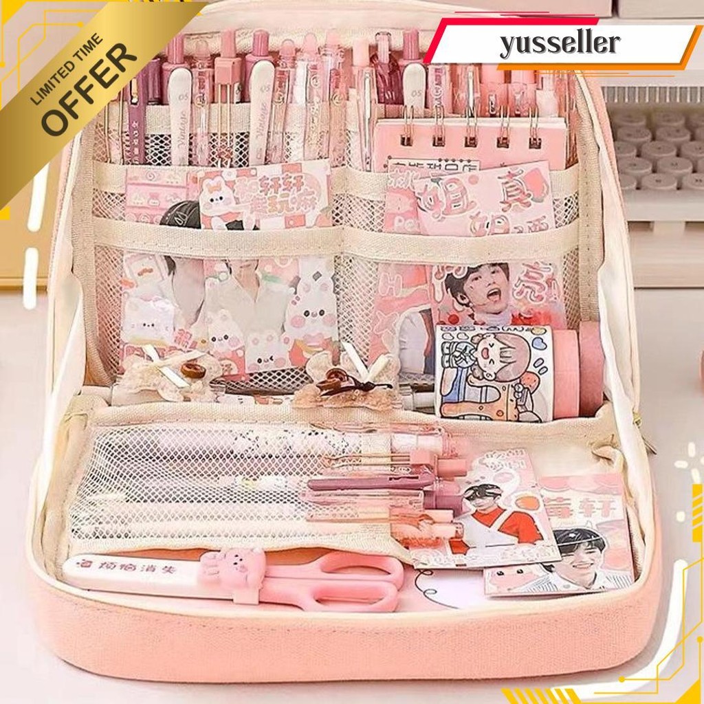 

Carat 12 Layer Tas Tempat Pensil Case Pouch Anak Sekolah Transparan Kapasitas Besar Stationery Kantor A020 Cod