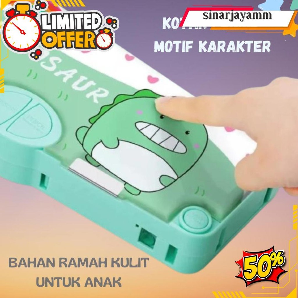 

SkyloKotak Pensil Motif Karakter Multifungsi Premium Tempat Pensil Serbaguna Gratis Ongkir