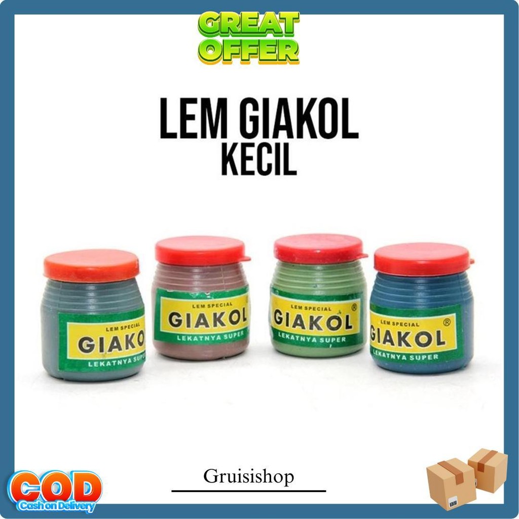 

12Pcs Lem Colek Kecil Giakol /Lem Kertas/ Lem Serbaguna Murah Siap Kirim