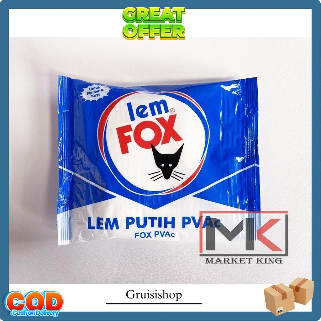 

Lem Fox Putih Pvac 350 Gr Bungkus Biru Siap Kirim