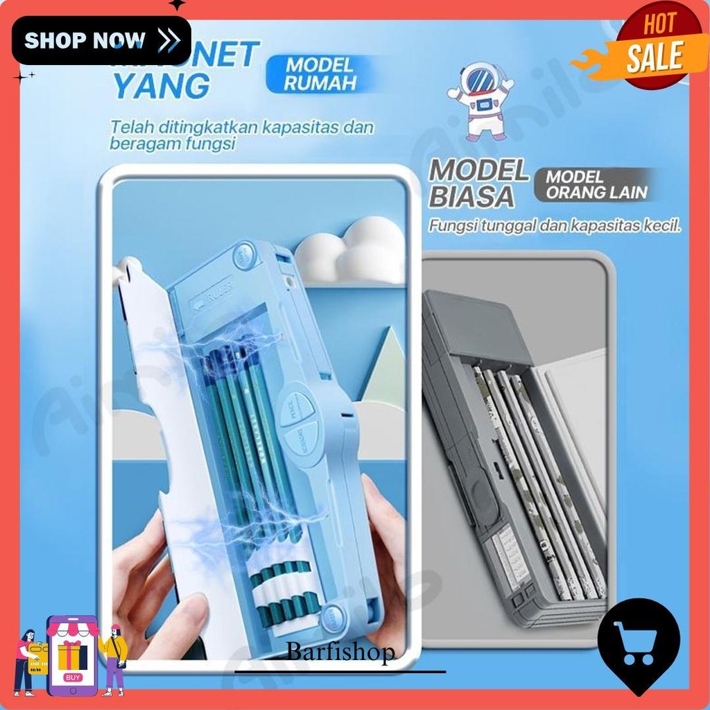 

[Ready] Aimilo Tempat Pensil Multifungsi Kotak Pensil Anak Lengkap Peruncing Gunting Isolasi Penghapus Penggaris Alat Tulis Sekolah Siap Kirim