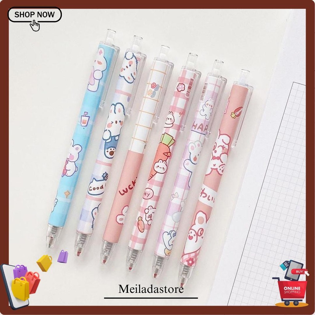 

Winzige 6Pcs Pulpen Gel Set Pena Pen Lucu 0.5Mm Pulpen Aesthetic Gel Pen Pulpen 1 Pack Mekanik Pulpen Tinta Hitam Alat Tulis Stationery Bulpen Bolpen Termurah Banget