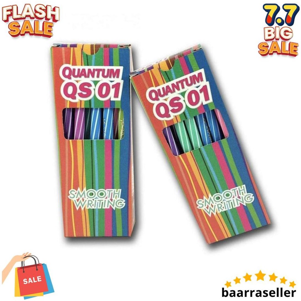 

1 Lsn / 12 Pcs Pena Pulpen Ballpen Standard Quantum Sq 01 Sq-01 Siap Kirim