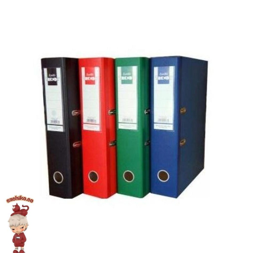 

Ordner Bantex Trendy Warna Hitam Merah Hijau Biru Folio 1446 7Cm Kilat
