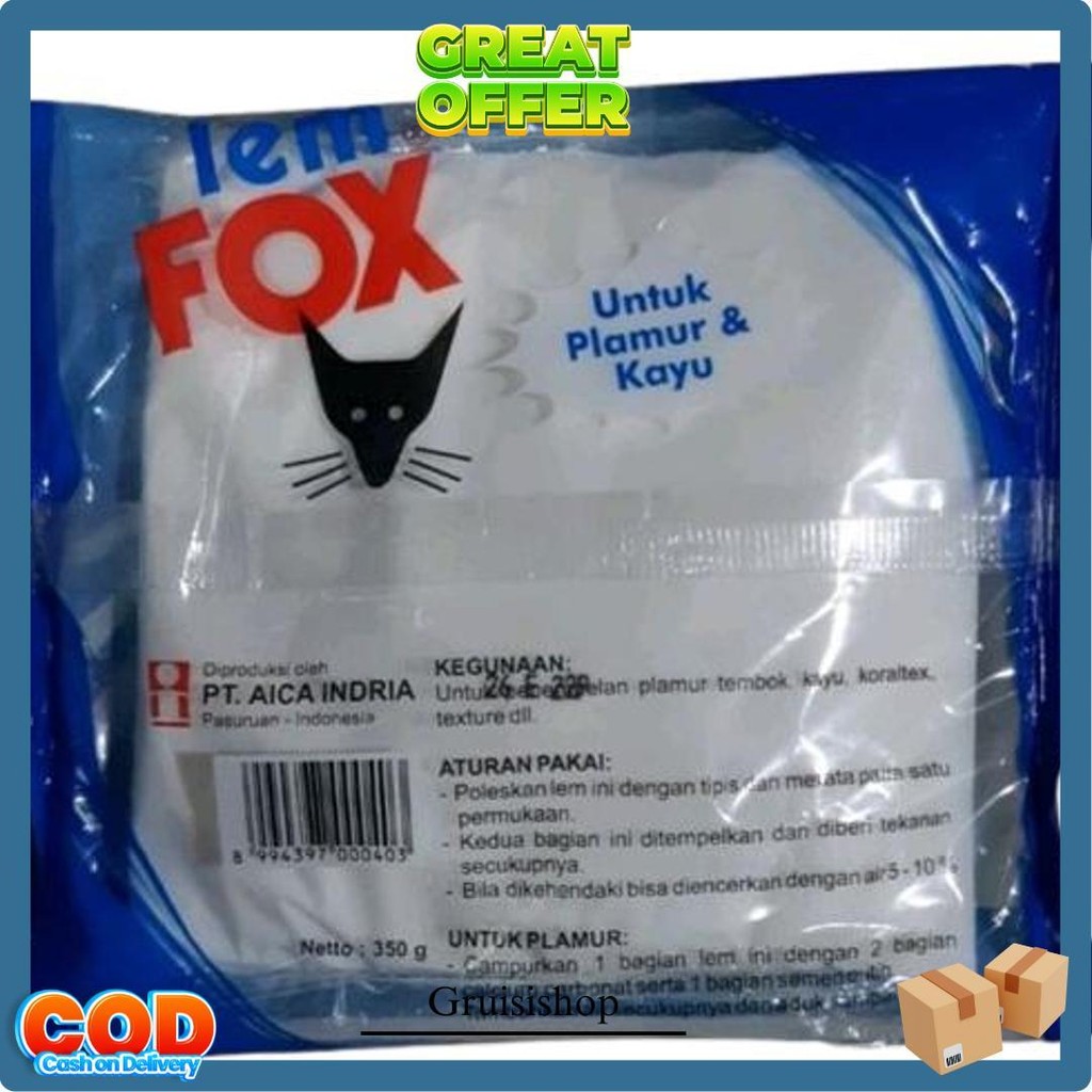 

Lem Fox Putih Bungkus Biru 350 Gram Siap Kirim