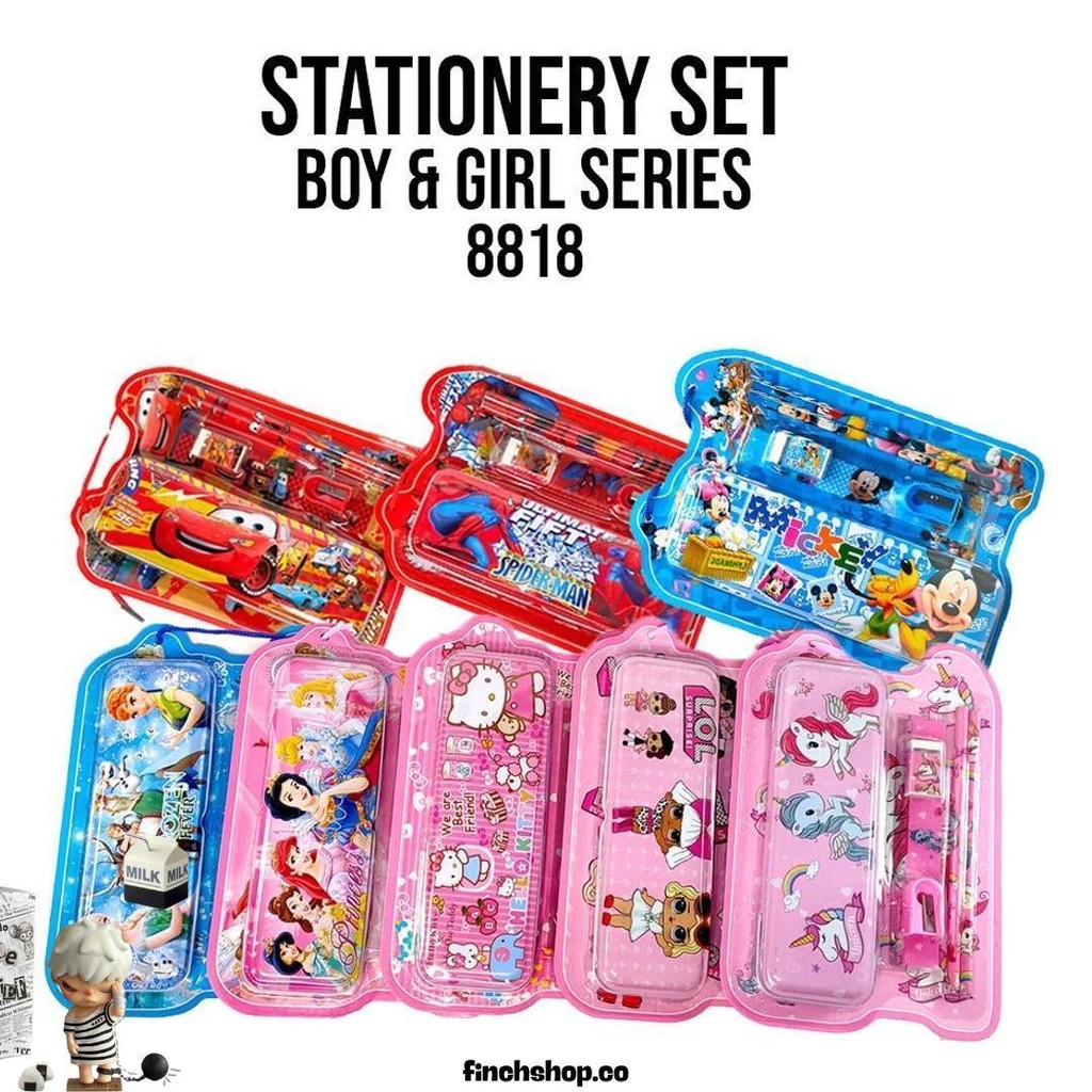 

Stationery Set / Alat Tulis Set / Paket Alat Tulis / Stationery Set Fancy 8818 Diskon
