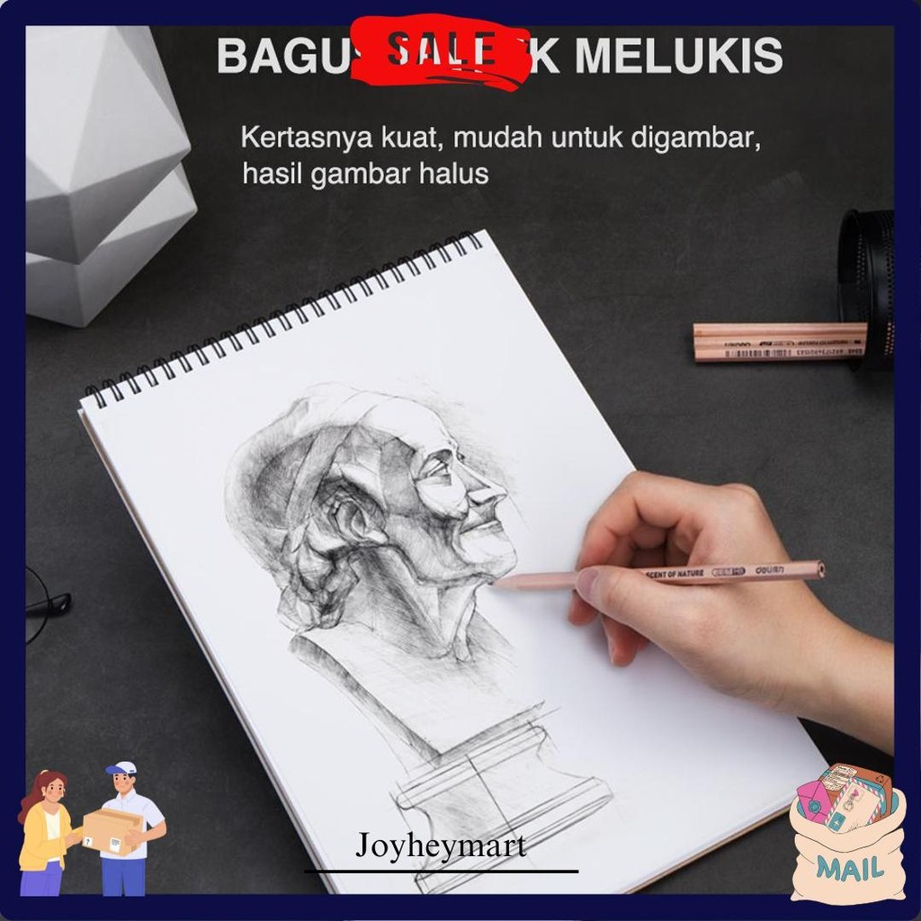 

Deli Buku Gambar & Sketsa Size A4 B5 Vertikal 40 Halaman 7362X Termurah Banget