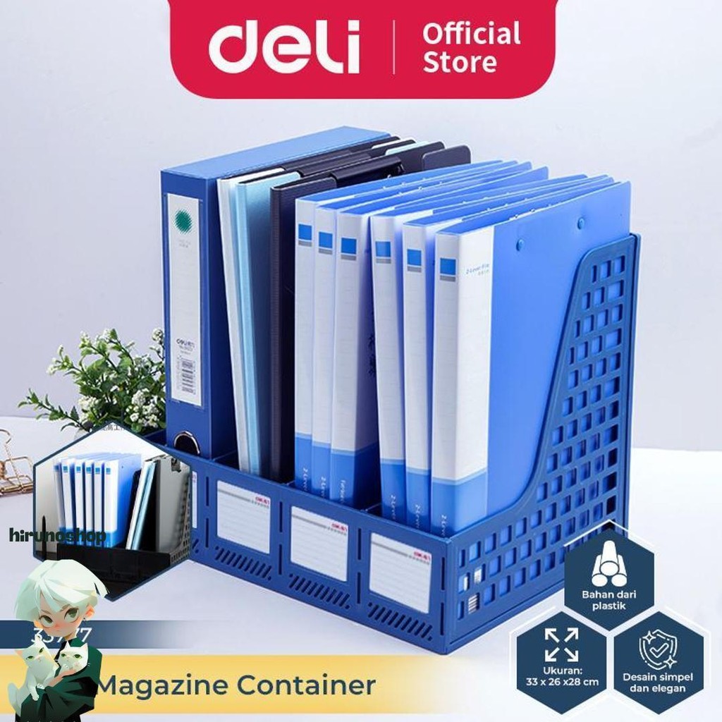 

Deli File Tray / Rak Box File Bahan Plastik 4 Sekat 33777 Sale