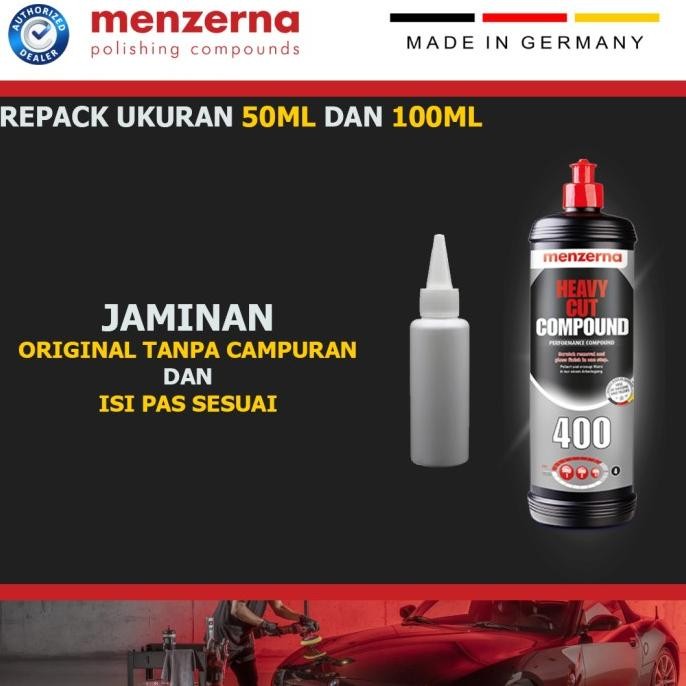 

Promo Menzerna Heavy Cut Compund 400 Repack 100Ml COD
