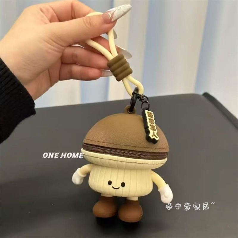 

Tas Penyimpanan Headphone Kartun Jamur yang Imut#Dompet Koin Mini#Gantungan Kunci Kreatif