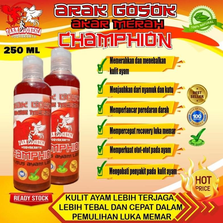 CXV-38 ARAK GOSOK KHUSUS AYAM  AKAR MERAH CHAMPION RJ FARM Berkualitas