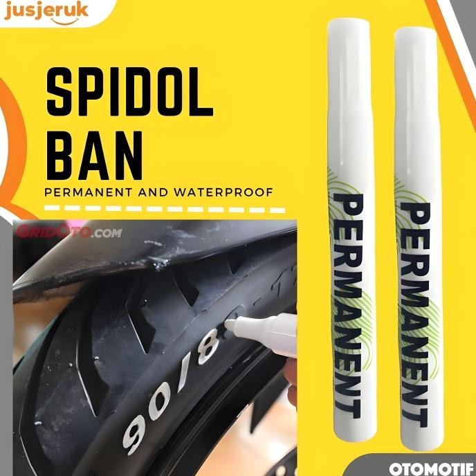 

Promo JFactory Spidol Ban Permanen Oil Based Marker Waterproof warna putih COD