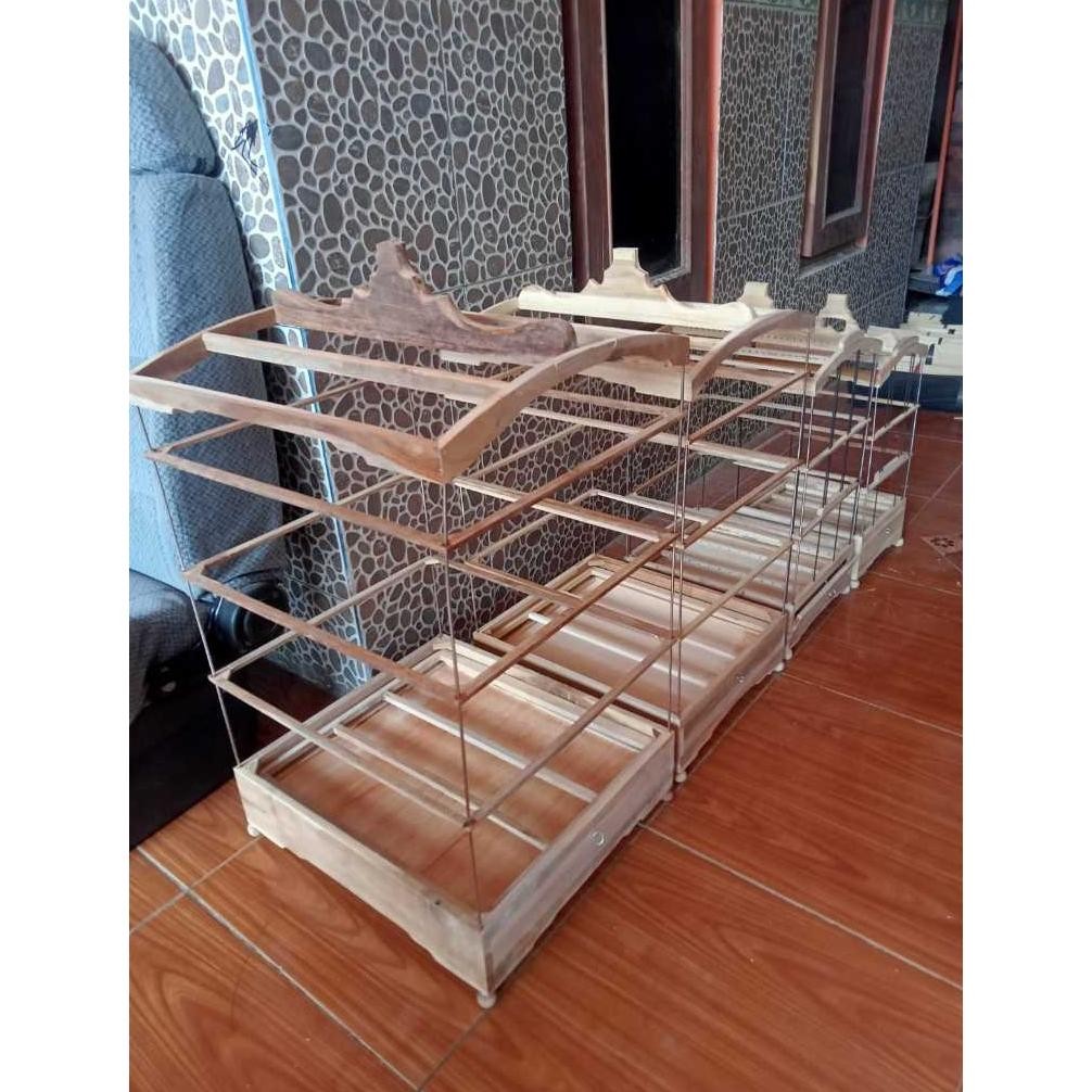 fgk-45 KANDANG KOTAK PLECI MODEL REPLIKA DIAMON BNR NOMOR 4 DAN NOMOR 5 AMBRUKAN BONGKAR RAKIT SENDI