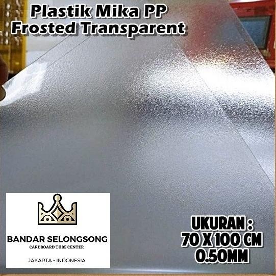 

Diskon!! Plastik Mika Buram Cover Agenda /Mika Frosted Lembaran 70X100Cm 0.5Mm