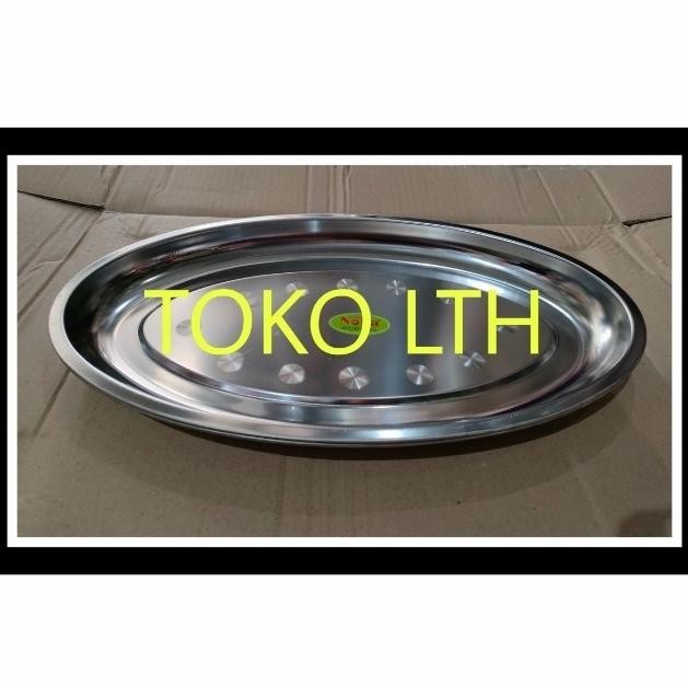 DISKON PIRING SAJI OVAL STAINLESS 40 CM LODOR