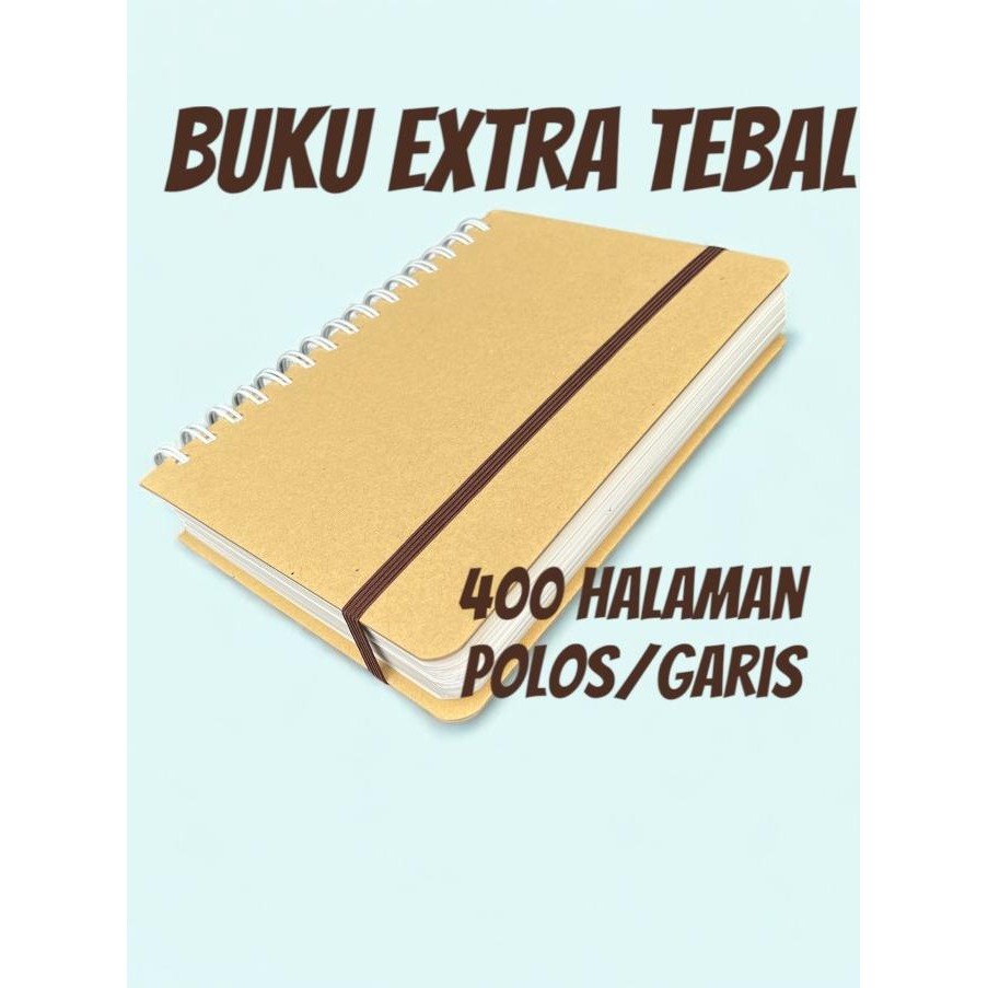 New Buku Spiral A5 Extra Tebal Bisa Custom