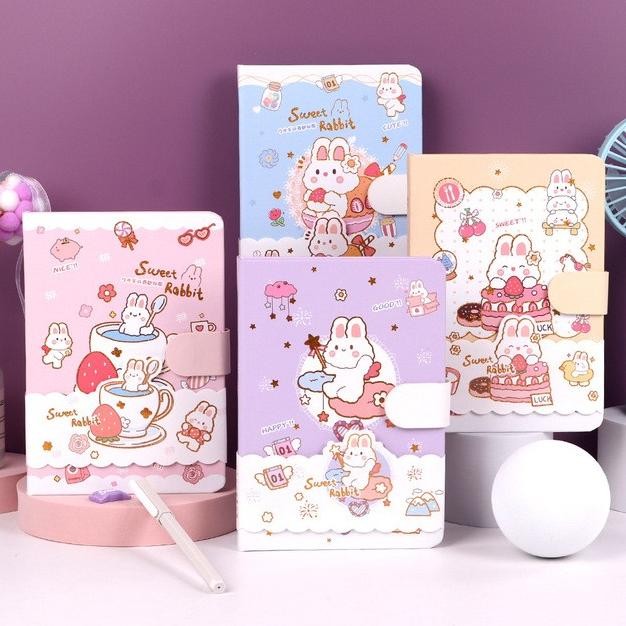 

New!! Buku Diary Notebook Lucu Agenda Import Sweet Rabbit