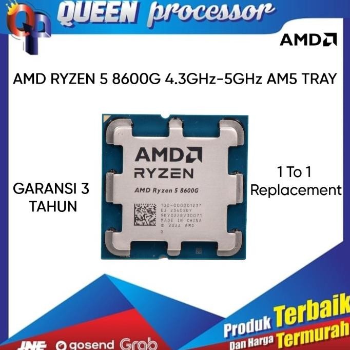 BEBAS ONGKIR - CPU Processor AMD Ryzen 5 8600G 4.3GHz TRAY Socket AM5