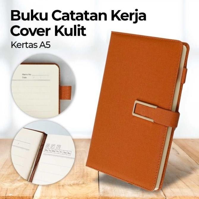 

New!! Buku Kerja Catatan Jurnal Harian Diary Book Cover Kulit Kertas A5