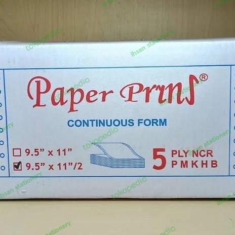 

BEBAS ONGKIR - Continuous Form 5 ply 9,5 x 11/2 Paper Prins