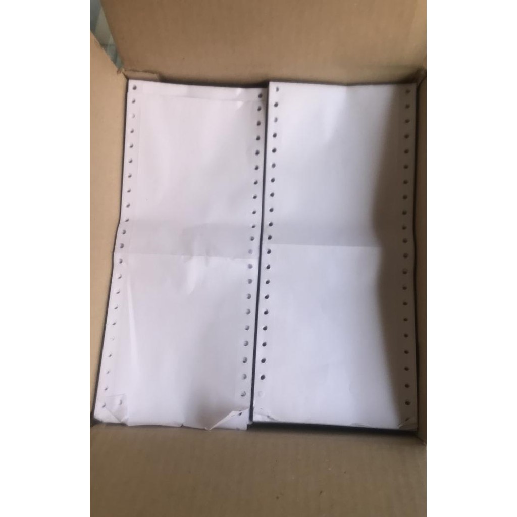 

NEW paper print kertas continuous form 9.5 x 11/2 1 ply DPH Bagi 4 WARTEL