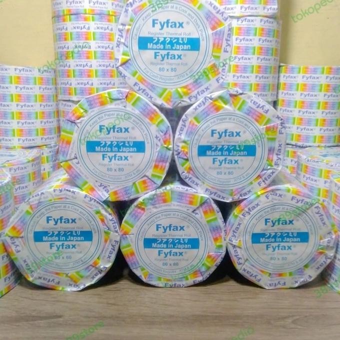 

BEBAS ONGKIR - Kertas Kasir Thermal Fyfax 80x80 / Thermal Paper Roll Fyfax 80x80