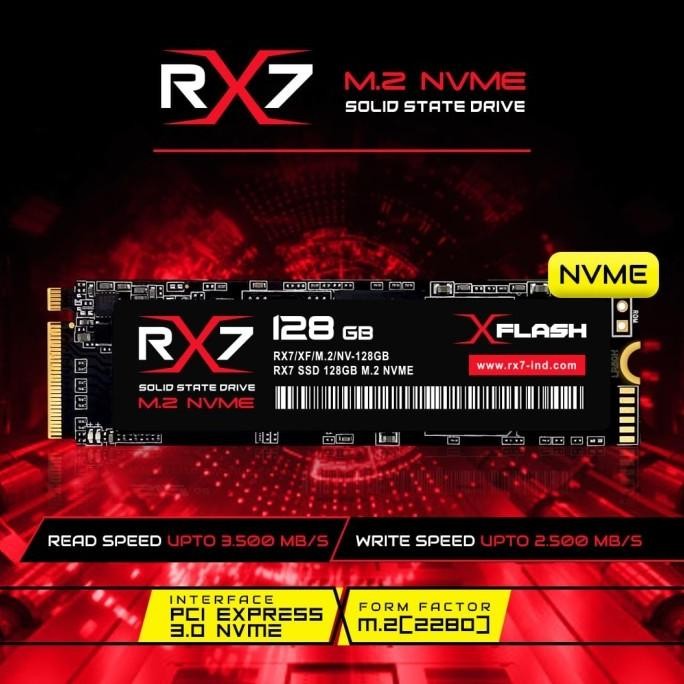 TERMURAH - SSD M2 NVME / M.2 NVME/ M2NVME 128GB RX7 RESMI (GARANSI 3 TAHUN)