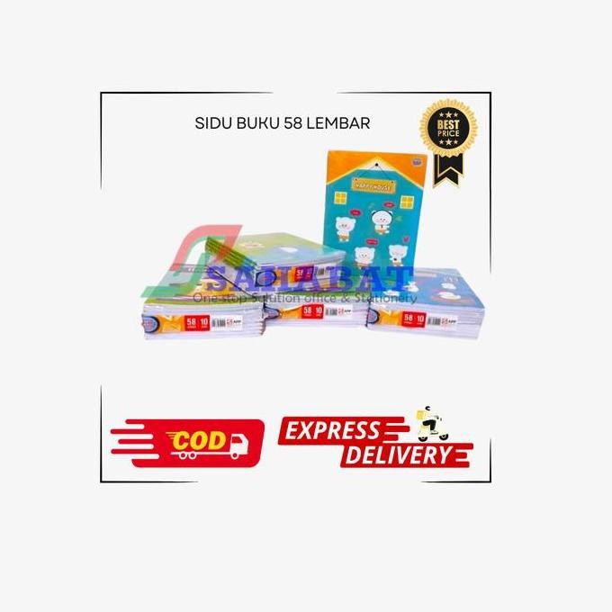 

Sale!! Sidu Buku 58 Lembar 1 Pak Isi 10 Buku Buku Sekolah