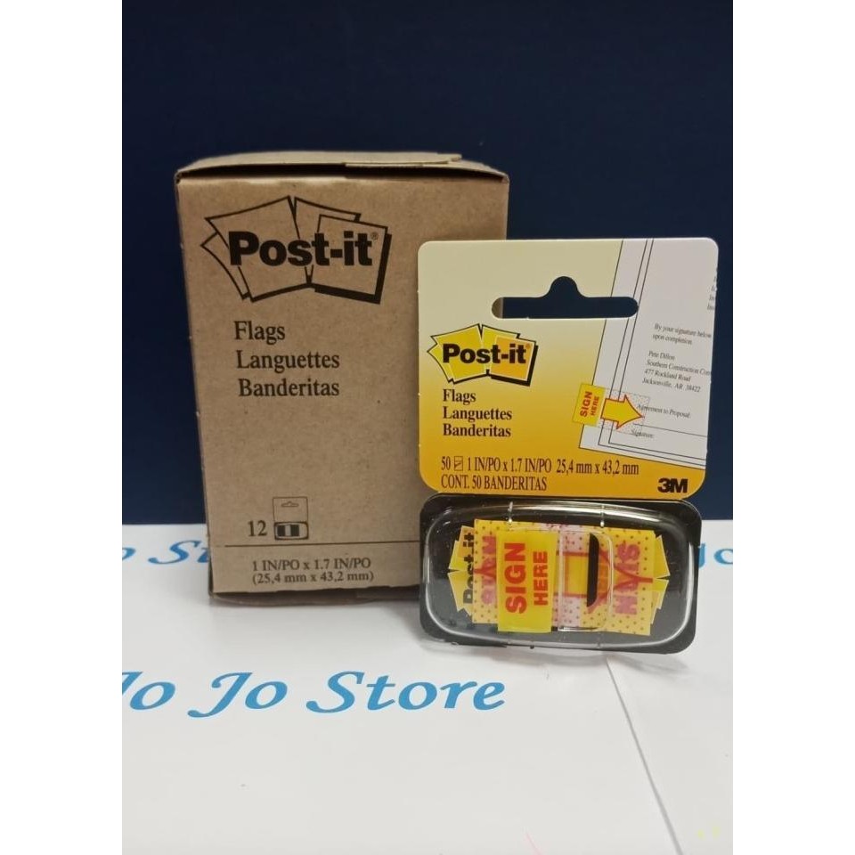 

TERMURAH - Post it Sign Here 680-9 3M Original