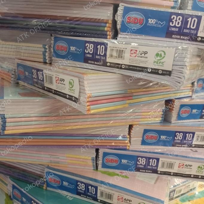 

New!! Buku Tulis 38 Lembar Sidu Perpack (10Pcs)