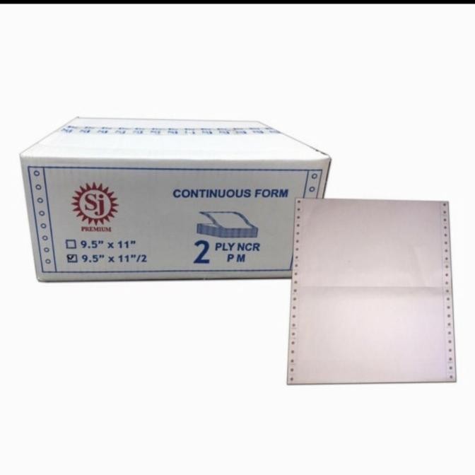 

TERBARU - kertas continuous form SJ 95 X 11/9.5 X 11.2 2 PLY KHUSUS GOJEK YA