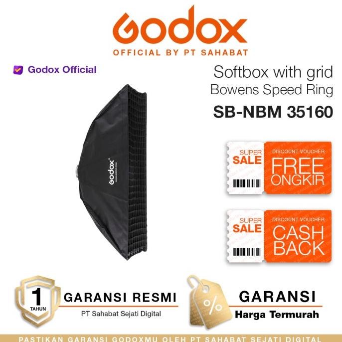 TERLARIS - Godox Softbox with grid 35x160cm SB-NBM 35160