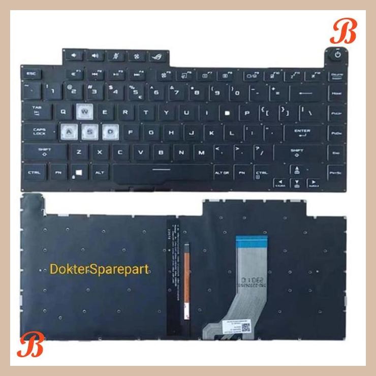 | DKS | KEYBOARD LAPTOP ASUS ROG STRIX G15 G512 G512L G512LI G512 BACKLIGHT