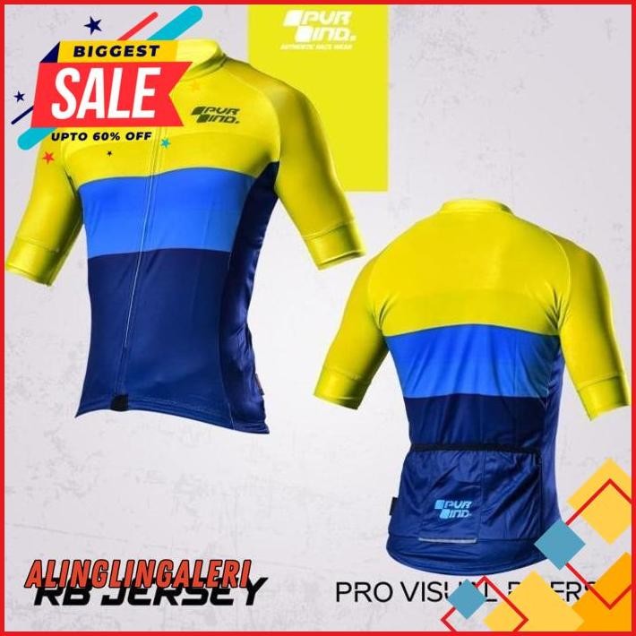 JERSEY XC ROAD BIKE PVR 15 KUNING ~ JERSEY ROADBIKE HEMAT