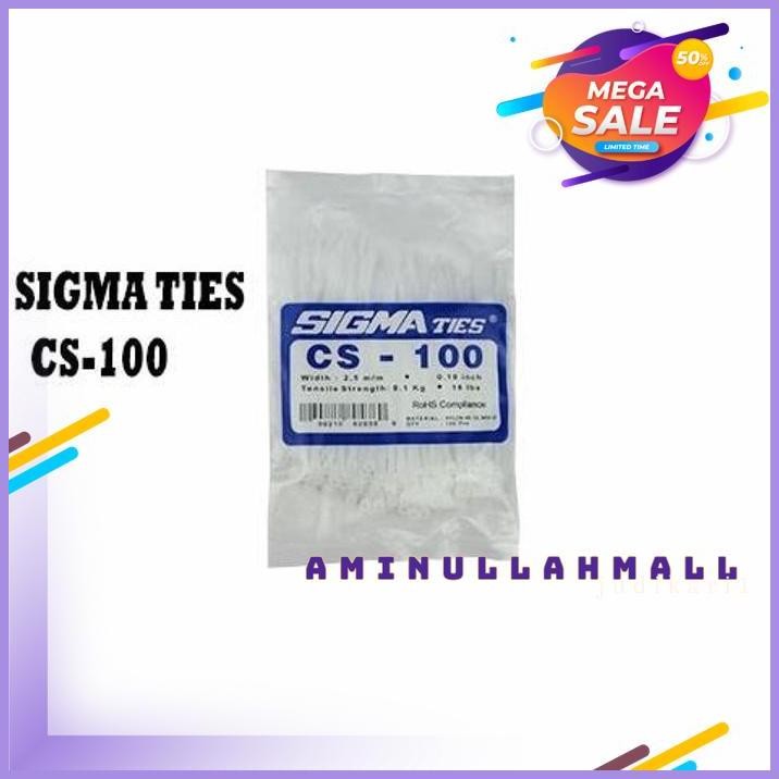 

SIGMA TIES CS 100 HITAM 100 PCS GRATIS ONGKIR