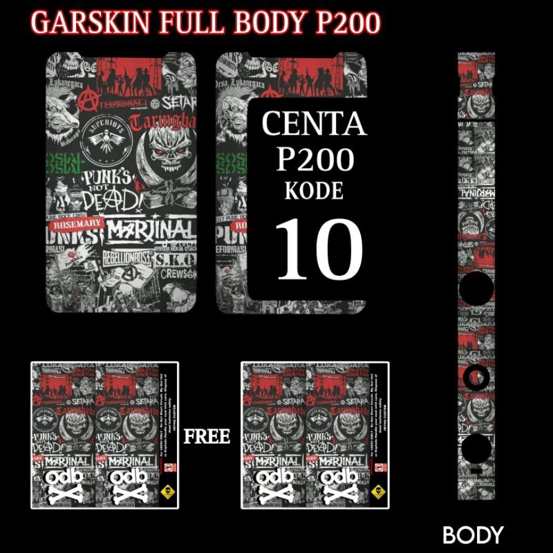 

*PromoTerjangkau* Stiker Inner Centaurus P200 10 Garskin Wrap Stiker Premium / X Casing Case COD