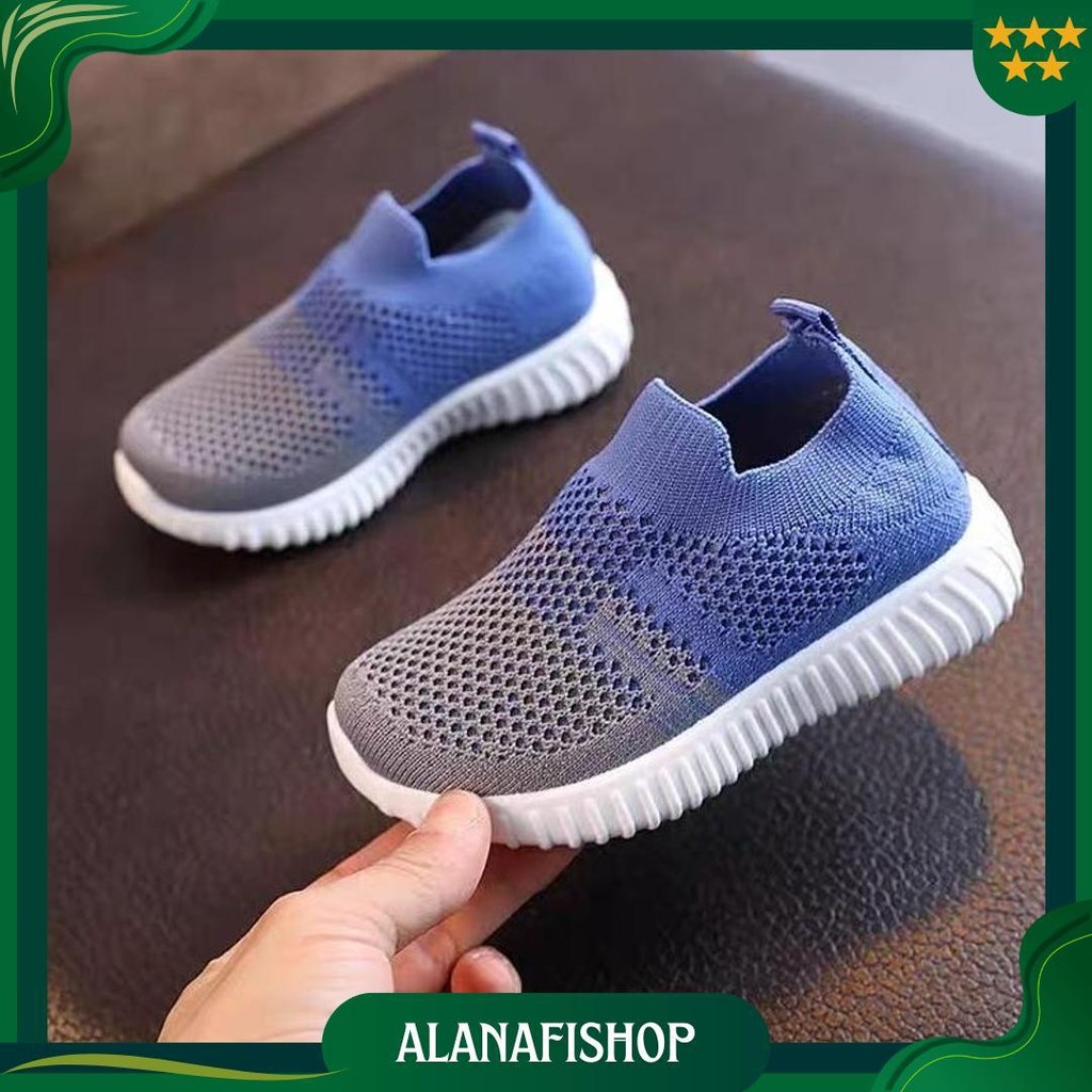 Lvrkids  Size 27-36 Sepatu Rajut Anak-Anak  Sepatu Slip On Anak-Anak Lv0482 Ori